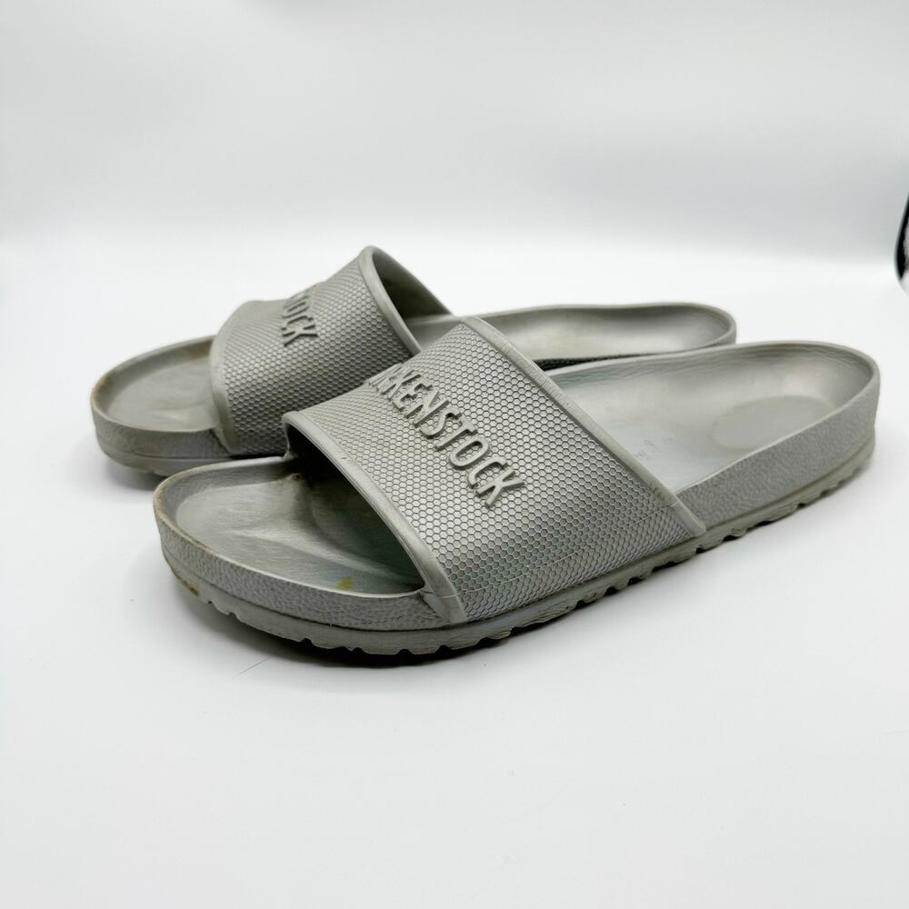 Birkenstock Barbados Eva Size M10 W12 EU43 Slide On Silver Comfort Sandals